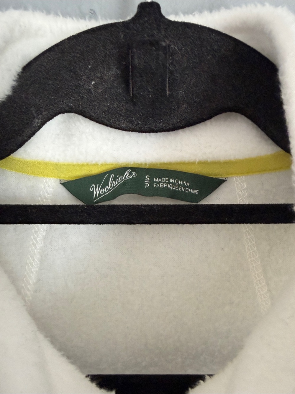 Woolrich Women's ClassicFleece Vest Full Zip Mock Neck White Gorpcore Cozy S - Picture 2 of 8